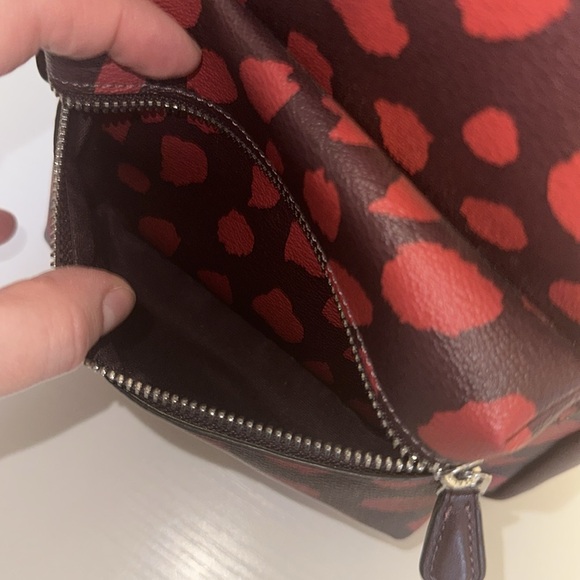 Coach Mini Charlie Backpack With Deer Spot Print Backpack Leather w/ Dustbag - Picture 12 of 13